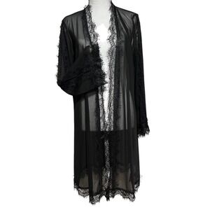 Goth Fairy Sheer Lace Kimono Ethereal Y2K‎
